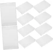 Mobestech 10pcs Clear Cassette Tape Storage Rack Dust Protection Audio Tape Storage Case Stackable Plastic Cassette Tape Holder Compact Music Cassette Box 30 Wire