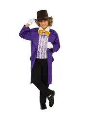 Rubies Charlie & The Chocolate Factory Willy Wonka Deluxe Boys Costume