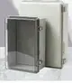 -不銹鋼金屬搭扣接線盒戶外防水監控盒ABS塑料透明翻蓋基業配電箱