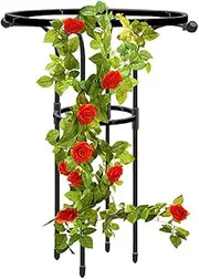 [LOGANZ] Plant Trellis | Garden Support Stake Round Plant Support Rings,Plant Support Tomato Cage for Small Plants, Vegetables, Flowers, Plant Trellis for Potted Plants