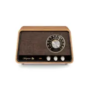 Sangean WR-55 AM/FM/Bluetooth/AUX Premium Analog Wooden Cabinet Radio 50th An...