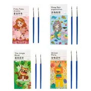 Cartoon Colouring Book Mess Watercolor Drawing Toy Children DIY