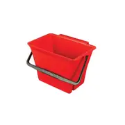 SYR Klingon Mop Storage Bucket w/Carry Handle For LTS Combo Floor Cleaner Red