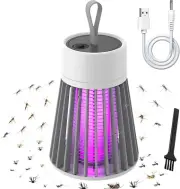 USB Rechargeable Bug Zapper Lamp, Mosquito Killer for Indoor/Outdoor, Portable