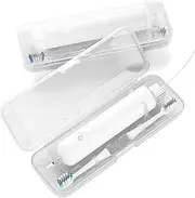 XBERSTAR Toothbrush Travel Case for Laifen Portable Clear Electric Toothbrush Organizer Travel Storage Container Box Accessory, Transparent, Hard transparent storage case
