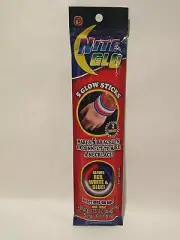 Nite GLO 5 Neon Glow Sticks Make 5 Bracelets Or Connect To Make A Necklace