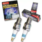 2 pc Denso Iridium Power Spark Plug for Kawasaki Invader 340 1978-1981 Tune zo