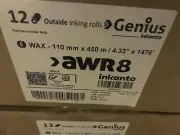 Inkanto T65082IO Premium Wax Ribbon, 110mm x 450m, AWR 8, 12 Rolls/Case