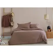 Ardor Boudior Alton Jacquard Burlwood Quilt Cover Pillowcase Bedding Set