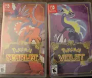 Replacement Cases ONLY - POKEMON Scarlet & Violet - Nintendo Switch NO GAMES