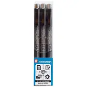 Sakura MicroPerm Ultra Fine Pen Black 3 Pack