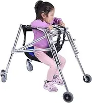 Walkers for Walker Children with Cerebral Palsy, Height Adjustable Lightweight Folding Four Wheel Rollator Walker,for Toddlers, Kids, Teens with Special Needs, Durable Mobility Aid(Medium)
