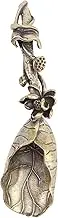iplusmile Lotus Copper Tea Spoon Decorative Tea Scoop for Teaware Accessories Elegant Design for Home for Tea Condiments and