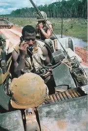 Vietnam War Photos -- Soldiers On APC = Armored Cavalry Assault Vehicle