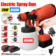 1000ML Cordless Electric Spray Gun Paint Sprayer Brushless Tool for Makita