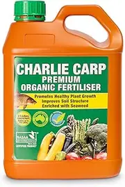 Charlie Carp Certified Organic Fertiliser, 2.5L - Concentrated Formula Makes up to 750L All-Purpose Liquid Fertiliser - Garden and Fruit Tree Fertiliser