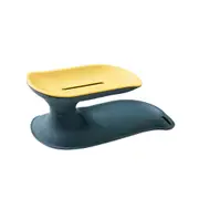 4Pcs Double Drain Soap Dish Household Bathroom Creative Portable Soap Tray Bathroom Soap Rack Kitchen Storage Box