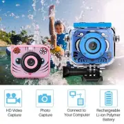 Kids Camera Waterproof Camcorder 1080P HD Action Camera for Child 2.0‘’ Screen