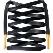 Premium Waxed Cotton Flat Shoelaces with Silicone Tips for Sneakers and Boots