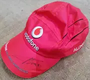 VODAFONE MCLAREN MERCEDES Cap SIGNED by FERNANDO ALONSO!