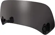 Universal Motorcycle Windscreen Extension Plastic Spoiler Add-On Air deflector Adjustable Aerofoil 2 colors (Smoke)