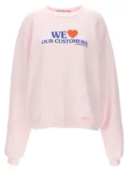 [Alexander Wang] Alexander Wang-We Love Our Customers Felpe Rosa-Donna S Pink