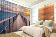 3D Sky coast 4 Blockout Photo Curtain Printing Curtains Drapes Fabric Window AU
