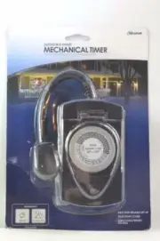 Outdoor 2-Outlet Mechanical Timer Westek Brand New {B141}