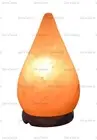 TEAR SHAPE ELECTRIC HIMALAYAN ROUGH SALT TABLE LAMP CRYSTAL ROCK NATURAL IONIZER