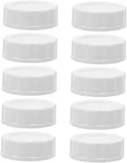 Cabilock Breastmilk Storage White Lids Silicone Rings for Wide Regular Mouth Jars