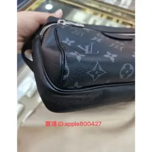 二手正品 LV Outdoor 信差包 記者包Taiga牛皮 Monogram Amazon 帆布 M30233