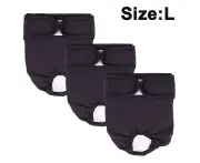 Pack of 3 Reusable Washable Dog Diapers, Highly Absorbent Dog Sanitary Diaper Pet Harassment Prevention Physiological Pants