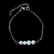 Genuine Pearl 14k Gold Plated Boho Beach Anklet or Bracelet, Adjustable 7.5-9.5”