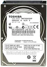 Toshiba 2.5" 750GB SATA Hard Drive (MK7559GSXP) (Renewed)