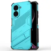For Xiaomi Redmi A5 4G (171.7mm) Poco C71 4G Case PC TPU Shockproof Phone Cover with Kickstand Baby Blue