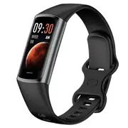 TODO Fitness Tracker Smart Watch BT 5.0 Body Thermometer Temperature BPM Monitor - Black