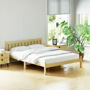 Artiss Bed Frame Double Size Wooden Mattress Base Timber Platform Oak SOFIE