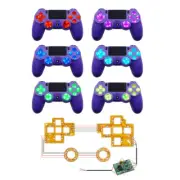 LED PCB Board D-pad Thumbsticks Tweezers Face Buttons Kit For PS4 Controller c