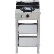 Auscrown Single LPG Gas Wok Burner Built In Stainless Steel Stand AT502