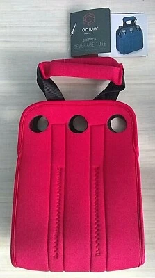 ONIVA a Picnic Time Brand Six Pack Insulated Beverage Tote Color Red Item 608-00