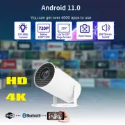 4K Mini Projector 120 ANSI Lumen LED 720P WiFi Bluetooth HD Home Theater H8U8