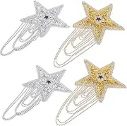 [COHEALI] 4pcs Compact Clothes Patches Wear Resistant Decorative Hat Coat Patches for DIY Crafting Lightweight Embroidery for Clothing Bags Shoes