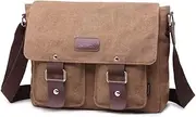 [TYB Bag] Women and Men Messenger Bag Canvas Satchel Shoulder Bag Cross Body Bag…
