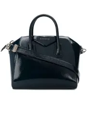 Givenchy Antigona Small Deep Blue Patent Leather Handbag