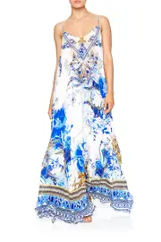 LONG DRESS WITH SHEER UNDERLAY SAINT GERMAINE