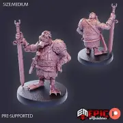 Duck Folk A | Epic Miniatures | RPG D&D Pathfinder 3D Print