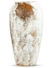 [SOGA] Large Ceramic Flower Vase 35x17 in Gradient White