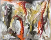 “Risen”, #michaelscottwoodcock Abstract Oil Painting Canvas Original Art