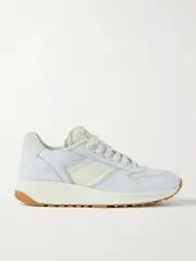 [COMMON PROJECTS] COMMON PROJECTS - Track Suede, Shell And Mesh Sneakers - White - IT37 IT 37 White