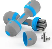 Adjustable Dumbbell Set 2KG/5KG Pair,3-In-1 Weights Dumbbells Set for Women G...